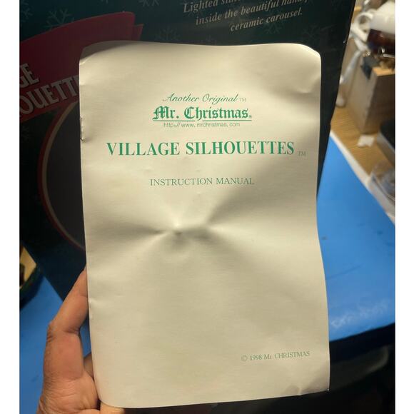 Vintage MR. CHRISTMAS Village Silhouettes Ballroom 1998 w original box. Works - Picture 9 of 10